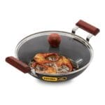Hawkins Futura Hard Anodised Deep-Fry Pan 2.5L, 26 cm, 3.25 mm with Glass lid