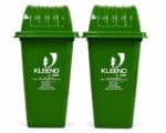 Cello Kleeno Dome Lid Plastic Garbage Dustbin Bucket 60 LTR Green - Pack of 2 - Image 2