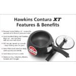 Hawkins Contura Black XT Induction Compatible Aluminium Inner Lid Pressure Cooker, 3 Litre, Black (CXT30) - Image 3