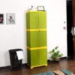 Cello Novelty Large Plastic Cupboard with Lock(Blue and Grey) & Novelty Large Plastic Cupboard with Lock(Green and Yellow) - Image 5