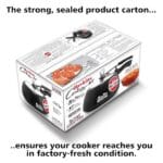 Hawkins Contura Black XT Induction Compatible Aluminium Inner Lid Pressure Cooker, 3 Litre, Black (CXT30) - Image 4