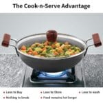 Hawkins Futura Hard Anodised Deep-Fry Pan 2.5L, 26 cm, 3.25 mm with Glass lid - Image 4