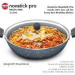 Hawkins Nonstick Induction Pasta Pan, 26 cm Diameter, Granite Fry Pan, Blue (ICP26G) - Image 5