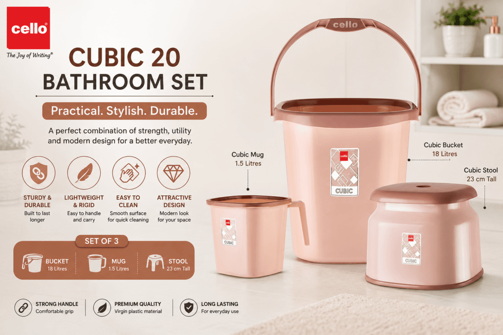 CELLO CUBIC 20 BATHROOM SET