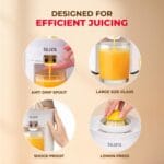 Sujata Citromatic Juicer|40 Watts|110 RPM| Direct Flow for Unlimited Capacity| Citrus Juicer - Image 3