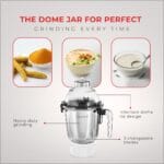 Sujata Dynamix 900 Watts Mixer Grinder | 22000 Rotations Per Min | 90 Minutes Continuous Running | 3 Versatile Jars 1500 ml, 1000 ml and 500 ml - Image 4