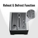 Sujata 1500 W Pop-up 4 Slice Stainless Steel PT12 Toaster | 7 Heating Modes | Cool Touch | Reheat and Defrost Function | High Lift Toast | Extra Wide Toast Slot - Image 6