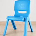 Cello Rock Comfortable Kids Chair with Backrest for Study Chair|Play|Dining Room|Bedroom|Kids Room|Living Room|Indoor-Outdoor|Dust Free|100% Polypropylene Stackable Chairs, Blue