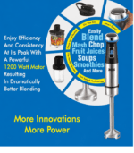 Boss stainless steel hand blender with Smart Speed technology, maximum precision control and powerful blending for smoothies, soups and creamy recipes.