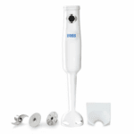 BOSS 175W Hand Blender with Stainless Steel Blades, White Electric Stick Blender for Smoothies, Soups, Purees & Chutneys