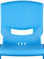 Cello Rock Comfortable Kids Chair with Backrest for Study Chair|Play|Dining Room|Bedroom|Kids Room|Living Room|Indoor-Outdoor|Dust Free|100% Polypropylene Stackable Chairs, Blue - Image 3
